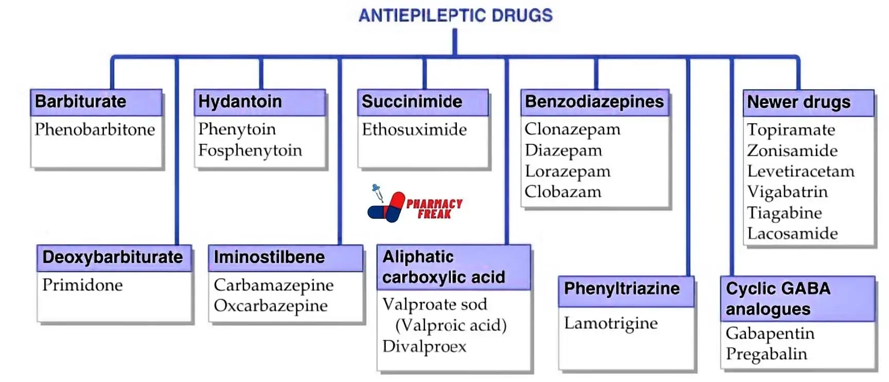 Classification of Antiepileptic Drugs
