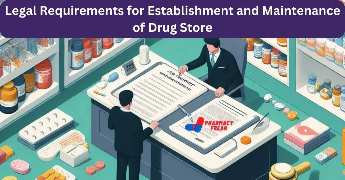 Legal Requirements for Establishment and Maintenance of Drug Store