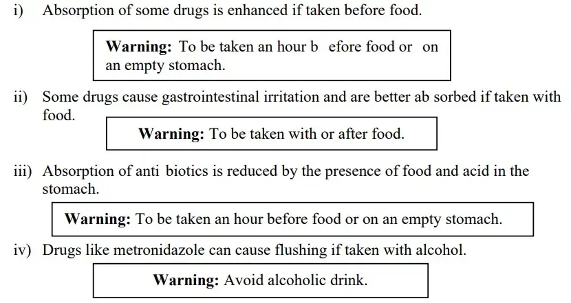 Food and Drink Warning