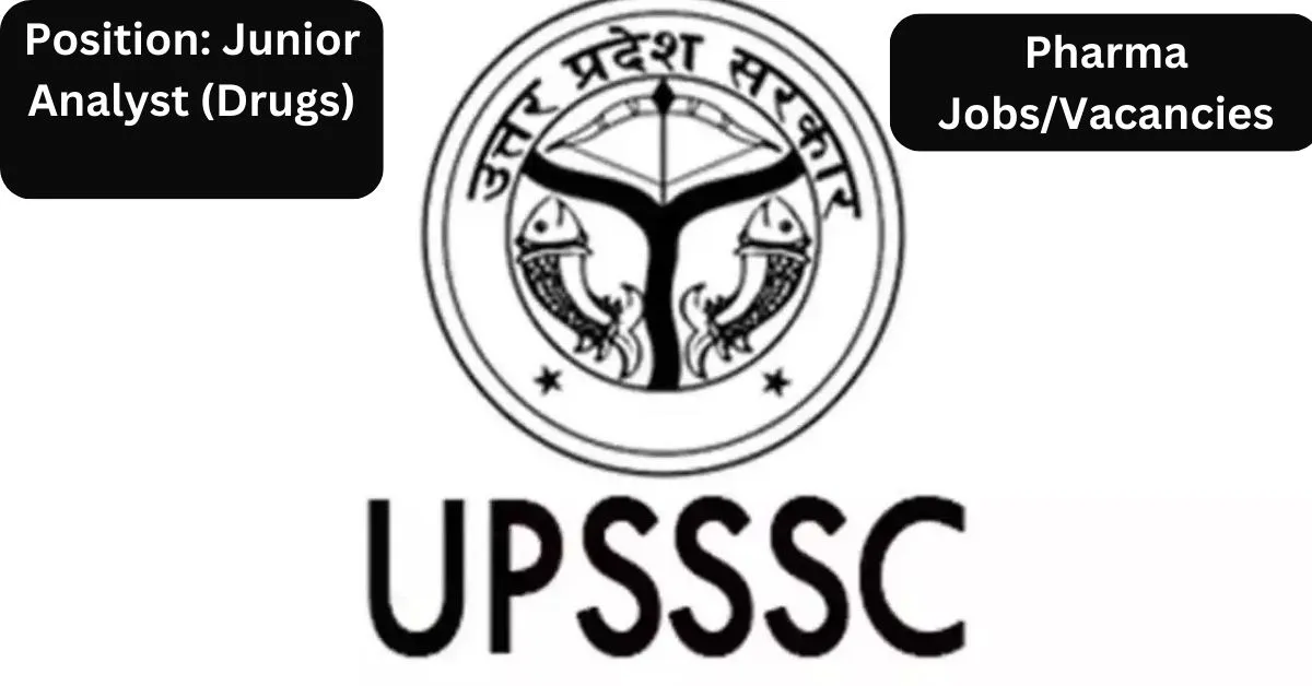 Apply Online for Government Analyst (Junior Analyst - Drugs) at Food Safety and Drug Administration, Uttar Pradesh