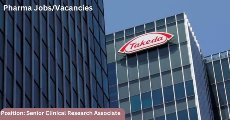 Exciting Opportunity at Takeda Pharmaceutical Senior Clinical Research Associate Needed