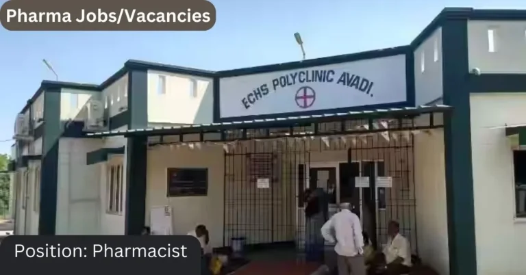 Job Opportunity: Pharmacist at ECHS Polyclinic
