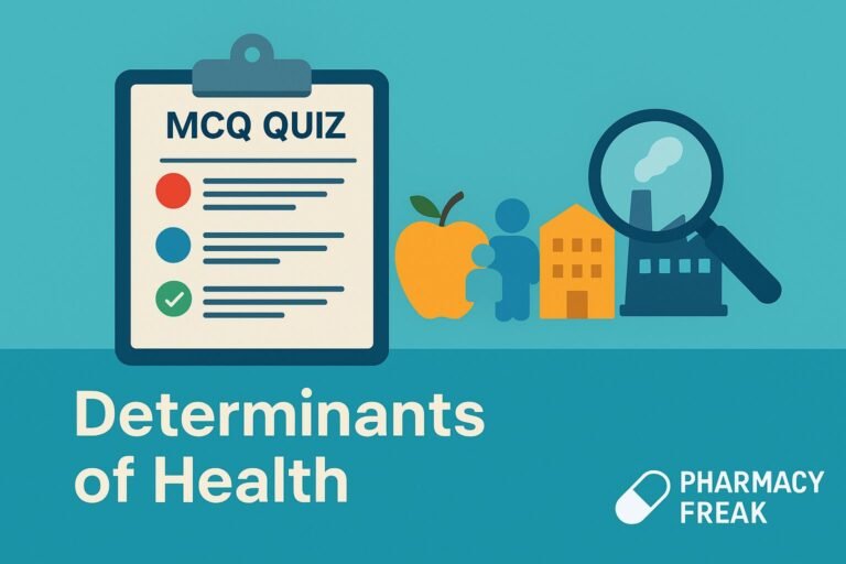 MCQ QUIZ- DETERMINANTS OF HEALTH