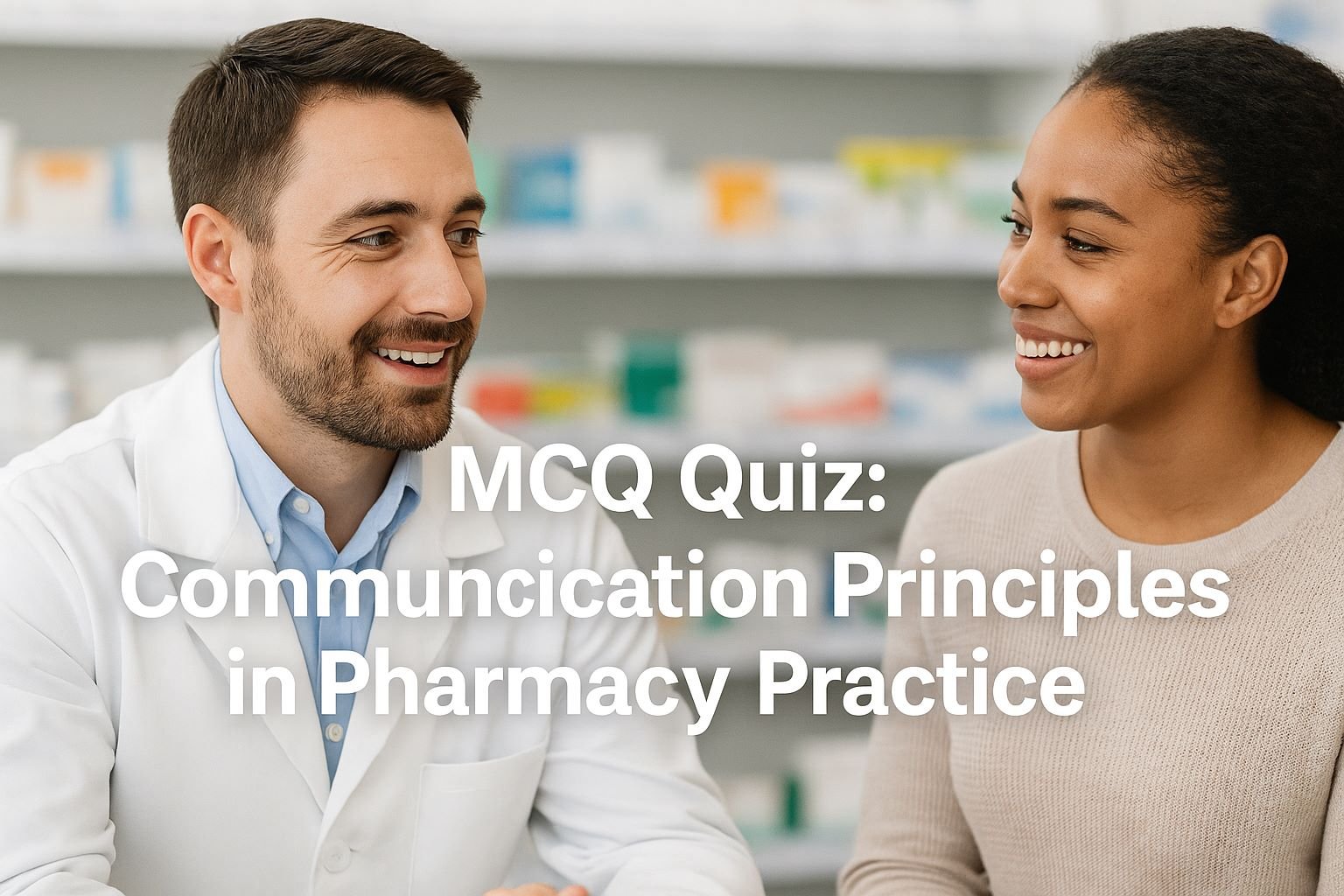 MCQ Quiz-Communication Principles in Pharmacy Practice