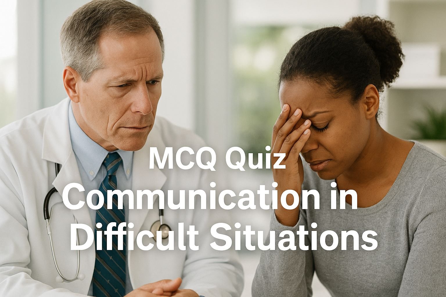 MCQ Quiz- Communication in Difficult Situations