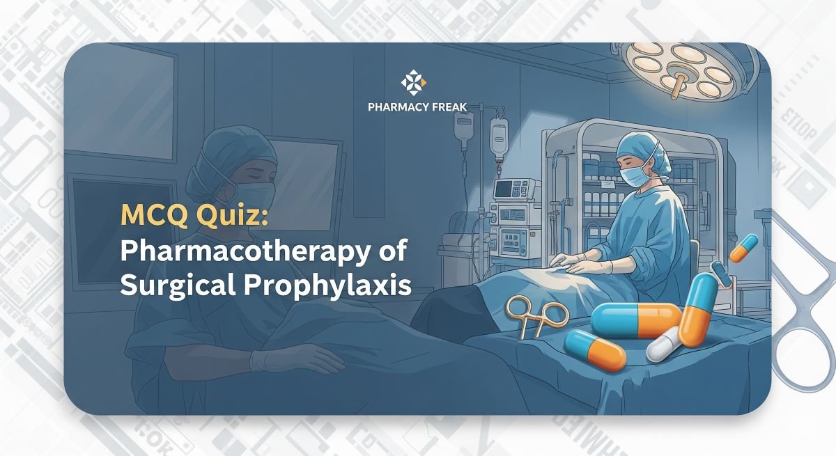 MCQ Quiz-Pharmacotherapy of Surgical Prophylaxis