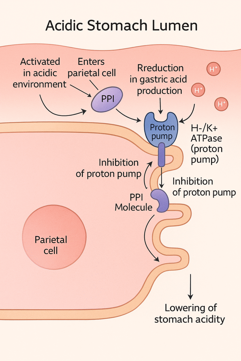 Mechanism of Action of Proton Pump Inhibitors