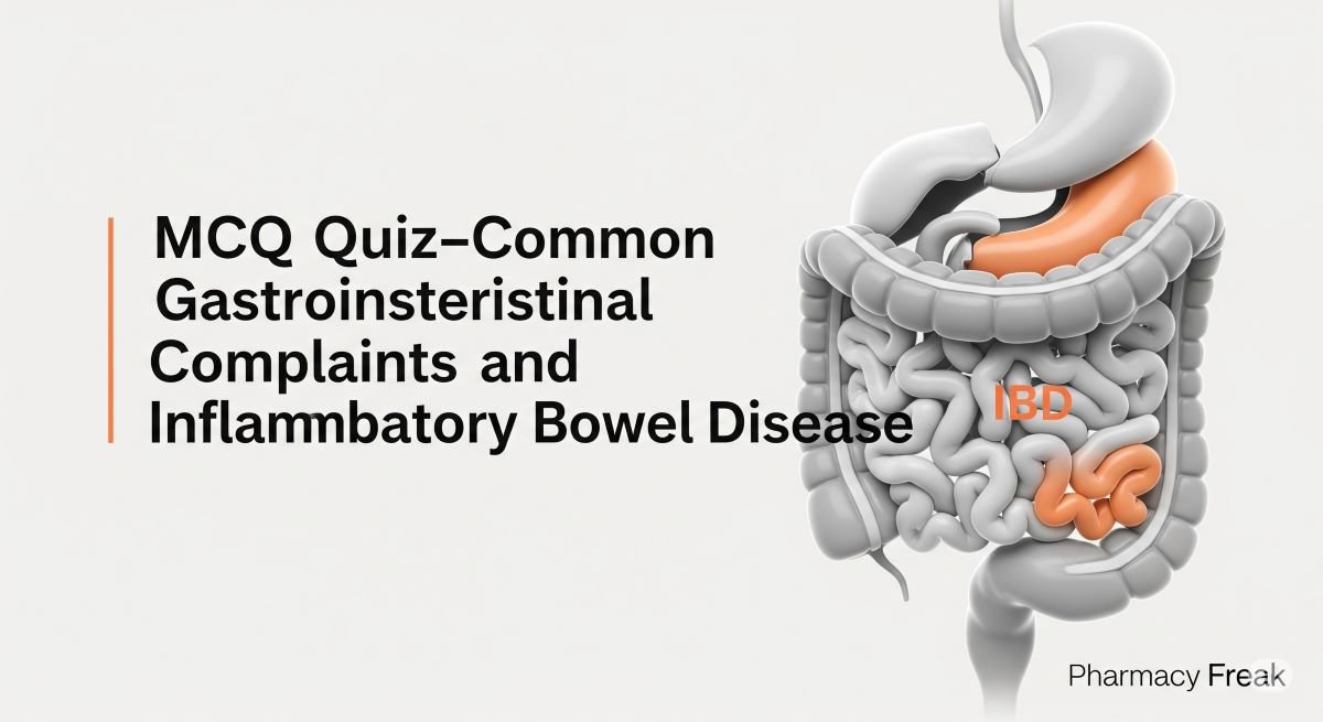 MCQ Quiz-Common Gastrointestinal Complaints and Inflammatory Bowel Disease