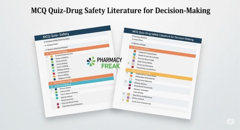 MCQ Quiz-Drug Safety Literature for Decision-Making