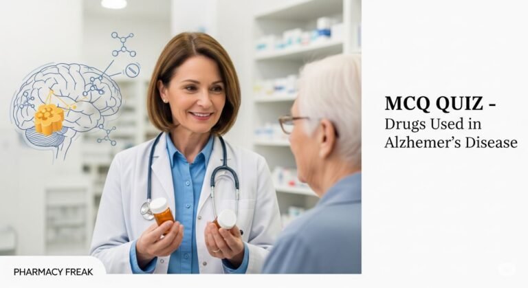 MCQ Quiz- Drugs Used in Alzheimer's Disease