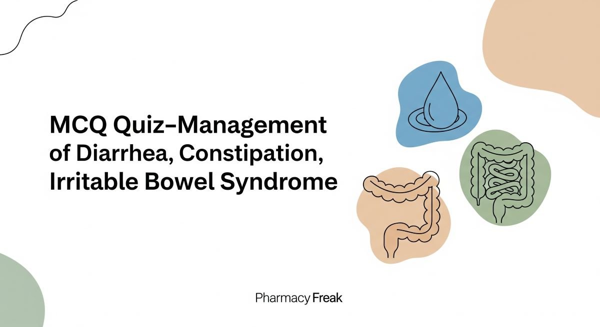 MCQ Quiz-Management of Diarrhea, Constipation, Irritable