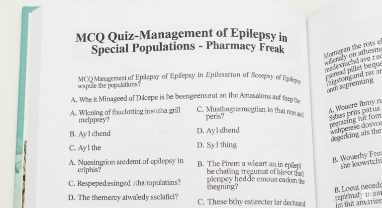 MCQ Quiz-Management of Epilepsy in Special Populations