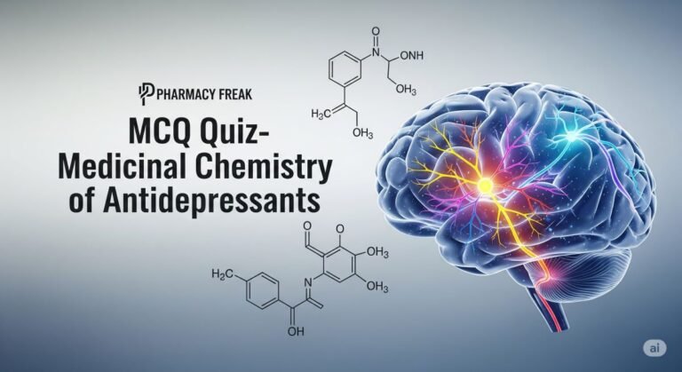 MCQ Quiz-Medicinal Chemistry of Antidepressant