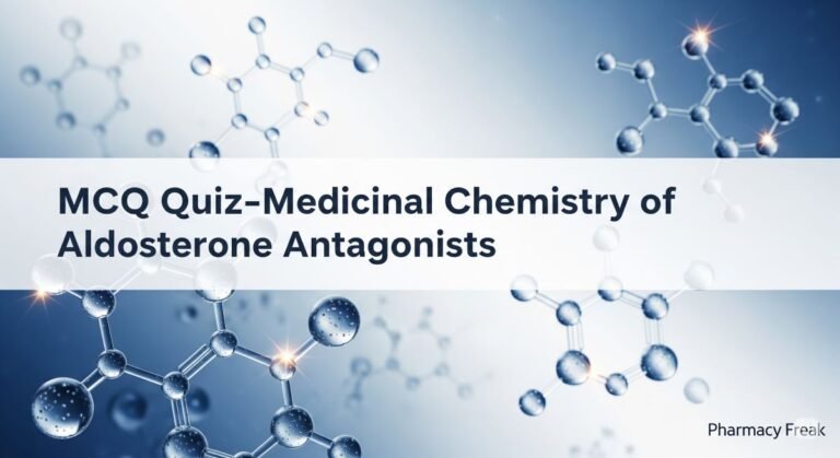 MCQ Quiz-Medicinal Chemistry of  Aldosterone Antagonists