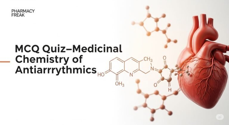 MCQ Quiz-Medicinal Chemistry of Antiarrhythmics