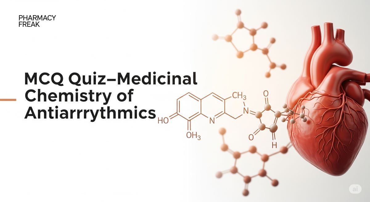 MCQ Quiz-Medicinal Chemistry of Antiarrhythmics