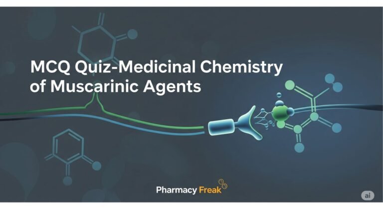 MCQ Quiz-Medicinal Chemistry of  Muscarinic Agents