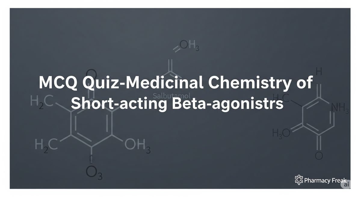 MCQ Quiz-Medicinal Chemistry of Short-acting Beta-agonists