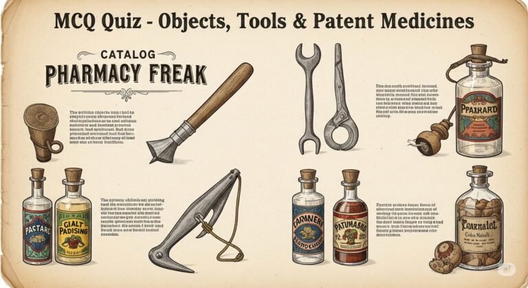 MCQ Quiz-Objects and Tools and Patent Medicines