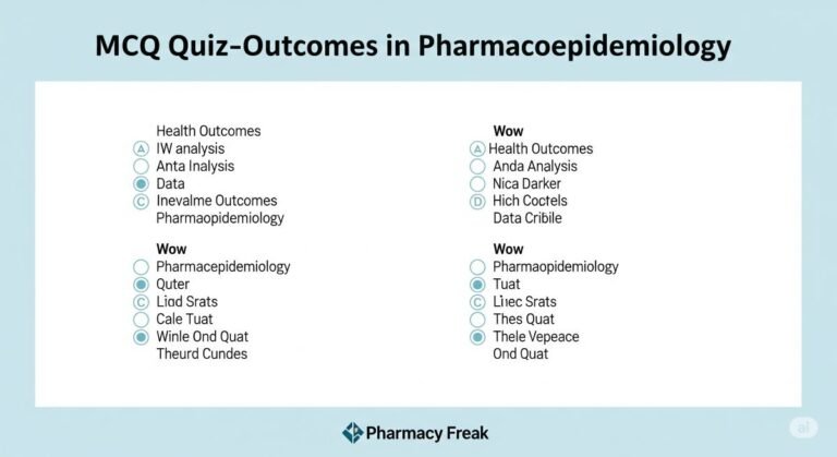 MCQ Quiz- Outcomes in Pharmacoepidemiology