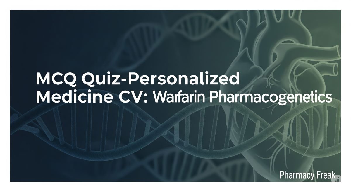 MCQ Quiz-Personalized Medicine CV-Warfarin