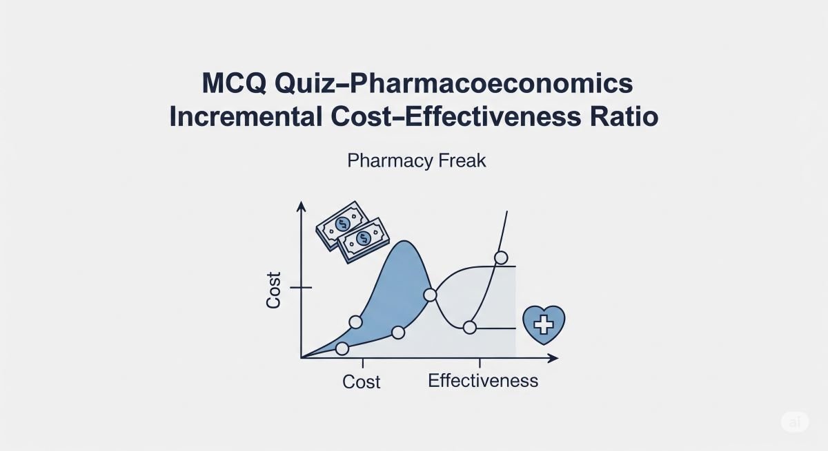 MCQ Quiz-Pharmacoeconomics Incremental Cost-Effectiveness Ratio