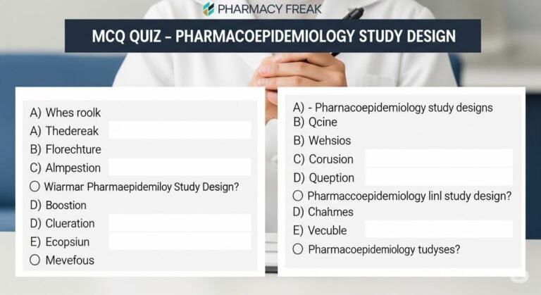 MCQ Quiz-Pharmacoepidemiology Study Design