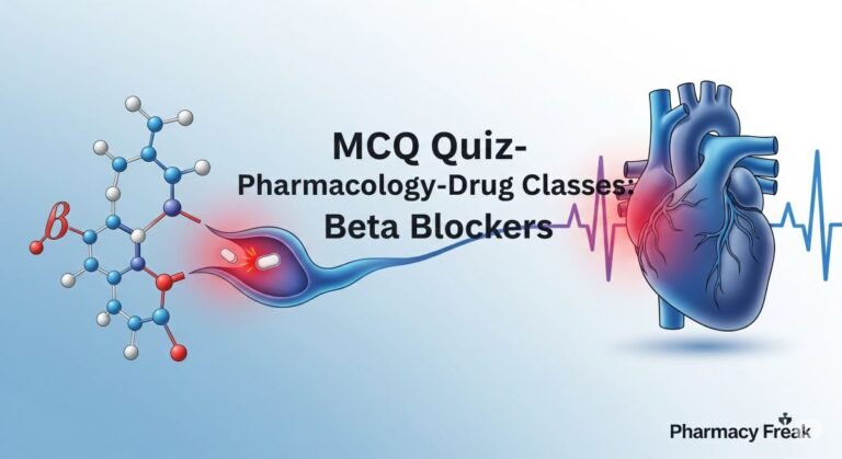 MCQ Quiz-Pharmacology-Drug Classes-Beta Blockers