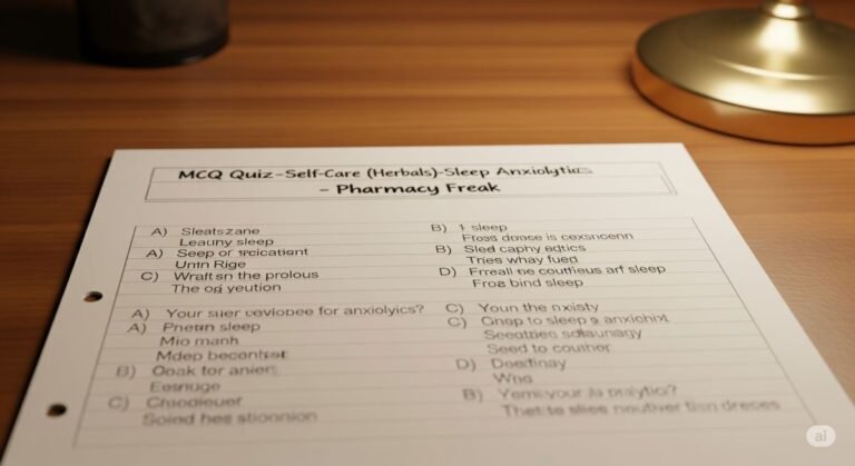MCQ Quiz: Self-Care (Herbals) for Sleep & Anxiety