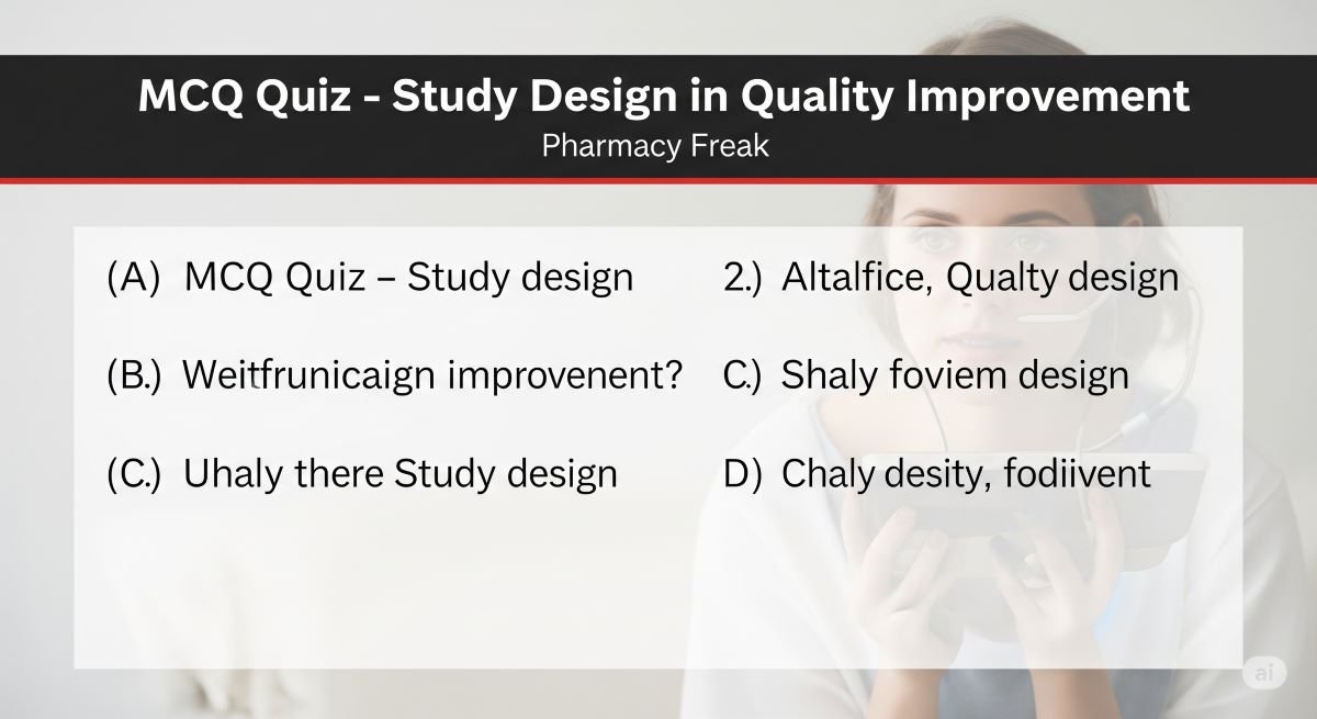 MCQ Quiz- Study Design in Quality Improvement