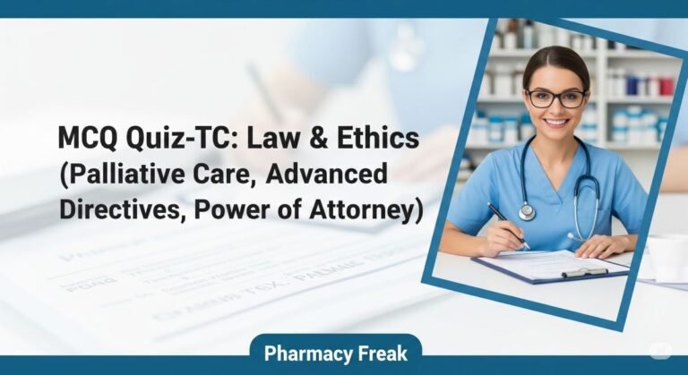 MCQ Quiz- TC: Law & Ethics (Palliative Care, Advanced Directives, Power of Attorney)
