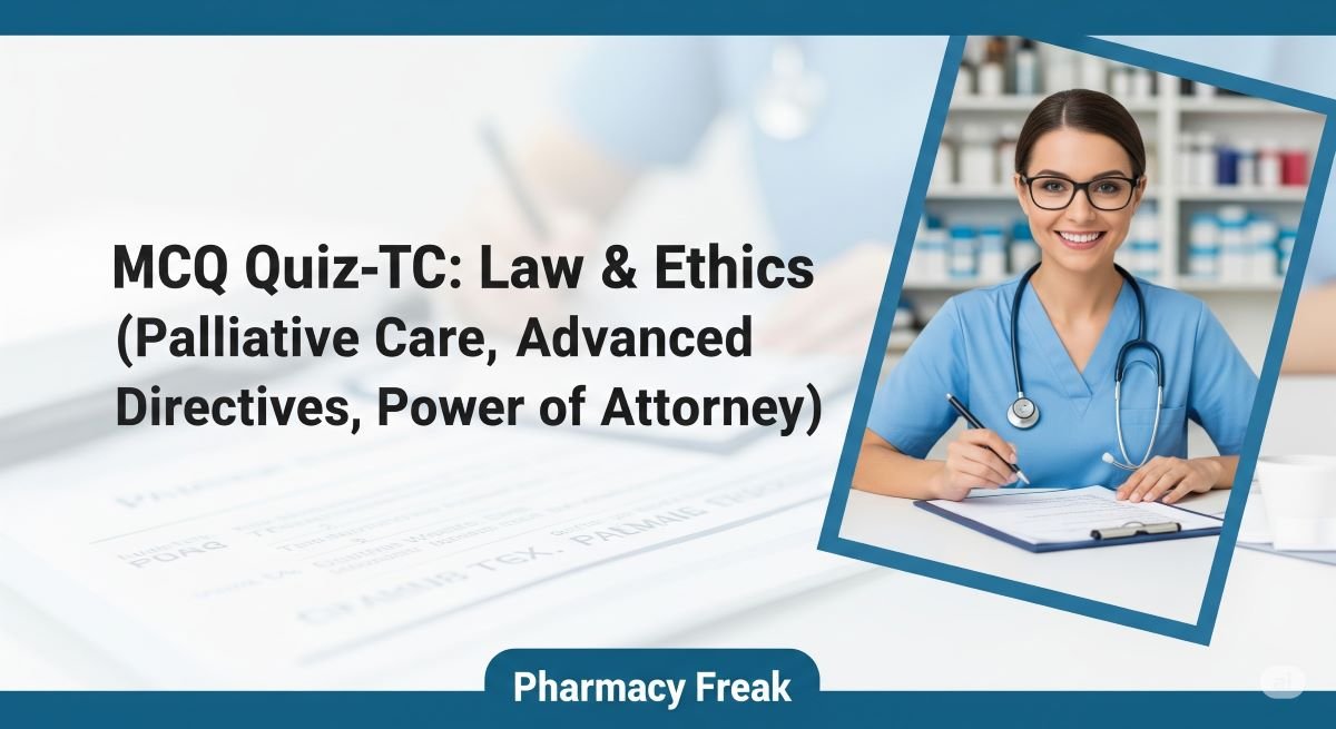 MCQ Quiz- TC: Law & Ethics (Palliative Care, Advanced Directives, Power of Attorney)