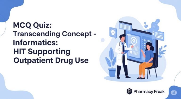 MCQ Quiz-Transcending Concept - Informatics-HIT Supporting Outpatient Drug Use
