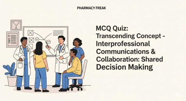 MCQ Quiz-Transcending Concept - Interprofessional Communications & Collaboration- Shared Decision Making