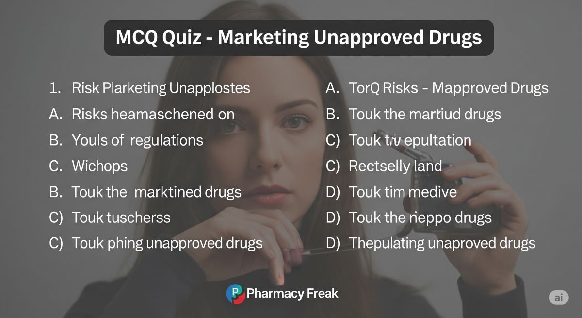 MCQ Quiz-marketing unapproved Drugs