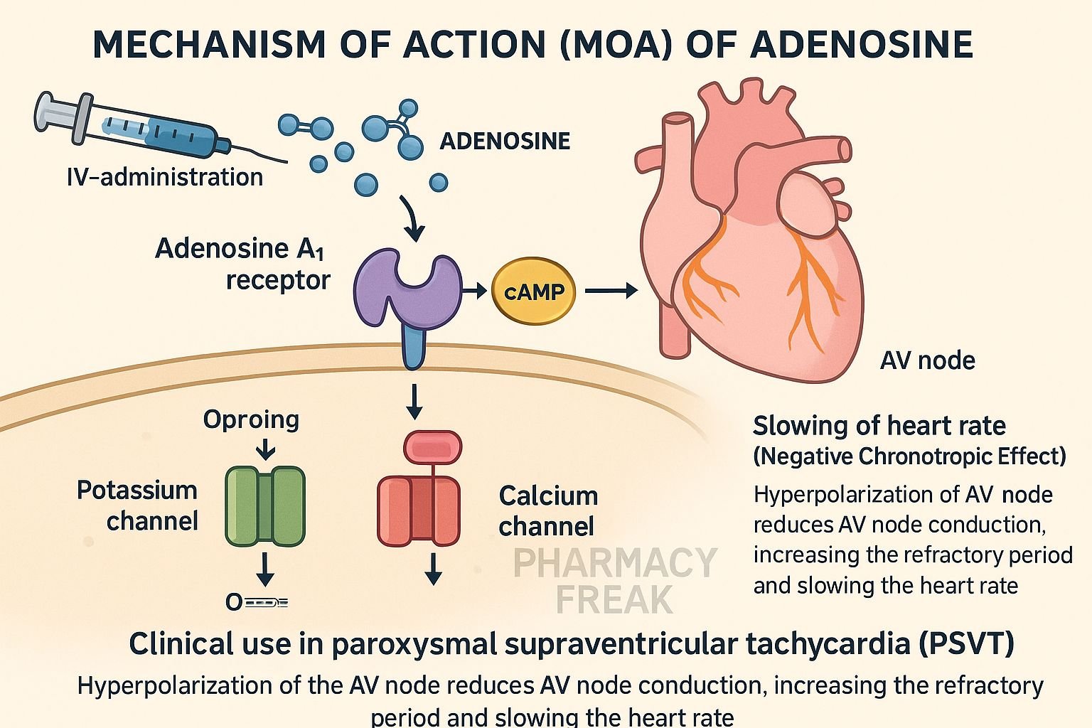 Adenosine Mechanism of Action