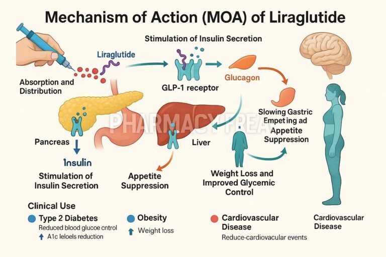 Mechanism of action of Liraglutide