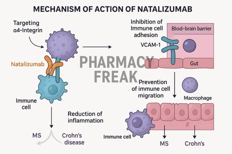 Mechanism of action of Natalizumab