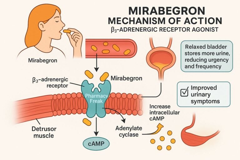 Mechanism of action of Mirabegron
