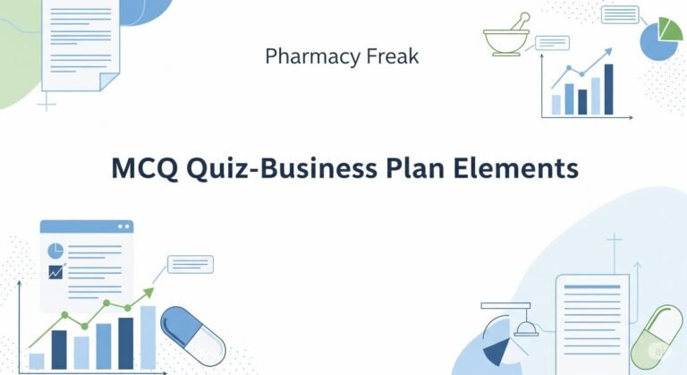 MCQ Quiz-Business Plan Elements