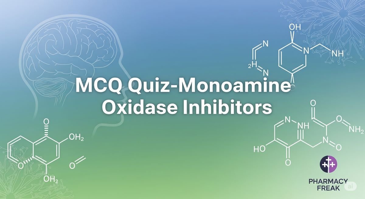 MCQ Quiz: Monoamine Oxidase Inhibitors (MAOIs)