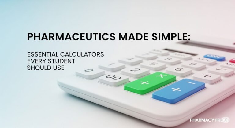 Pharmaceutics Made Simple- Essential Calculators Every Student Should Use