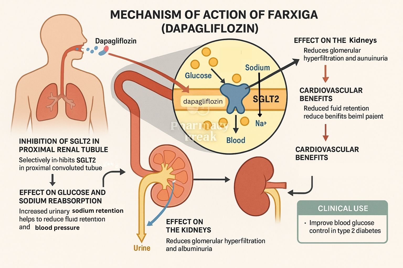 Mechanism of action Farxiga