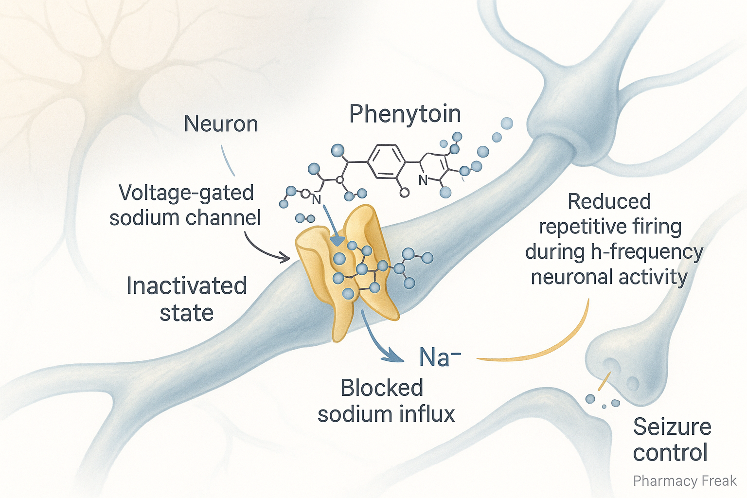 mechanism of action of phenytoin