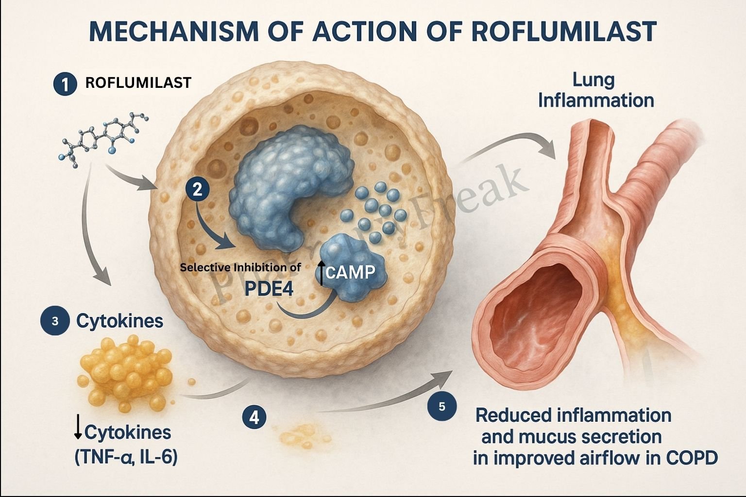 Roflumilast Mechanism of Action