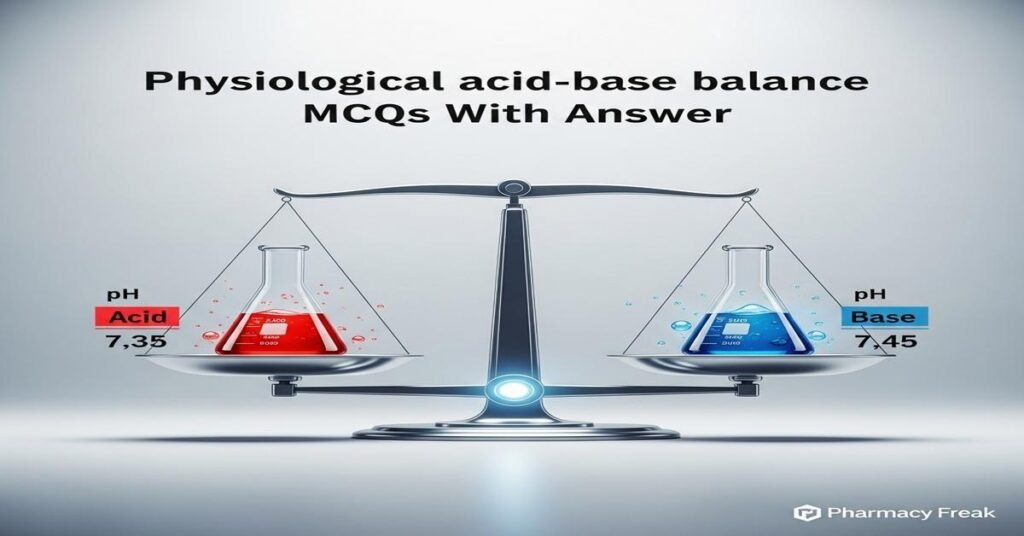 Physiological acid–base balance MCQs With Answer