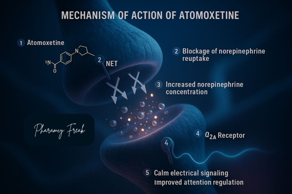 Mechanism of action of Atomoxetine