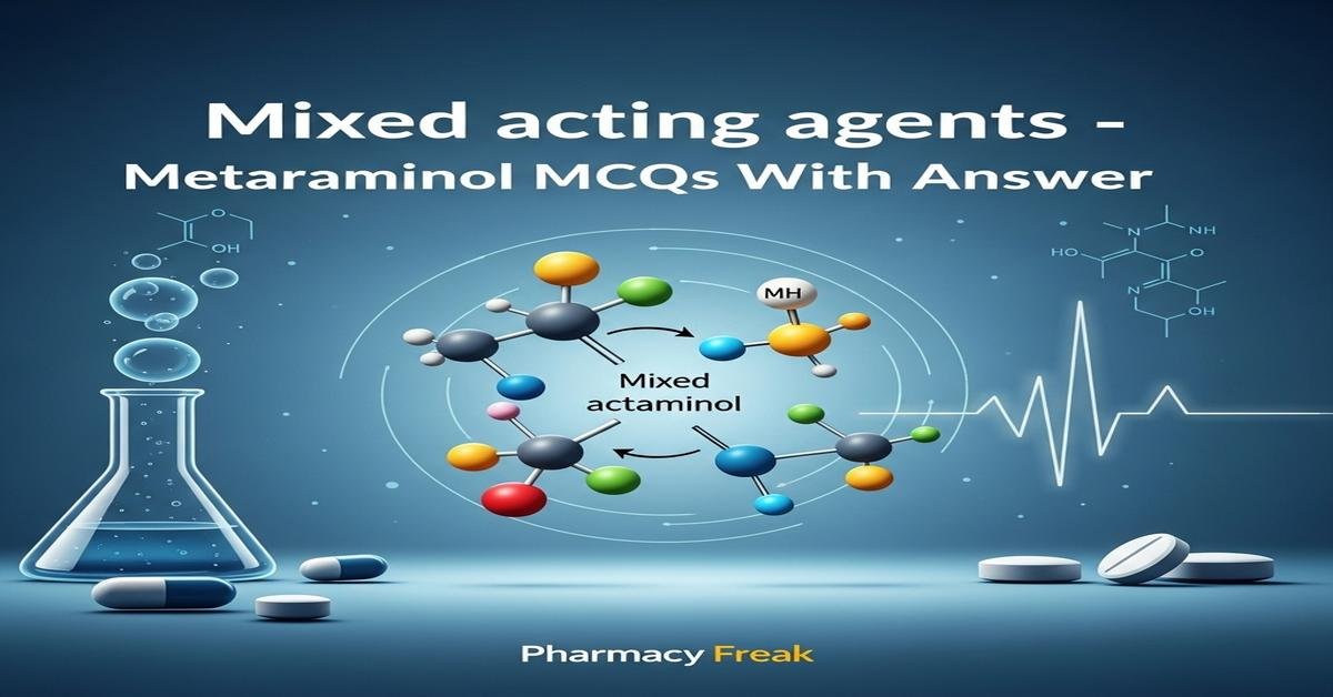 Mixed acting agents – Metaraminol MCQs With Answer