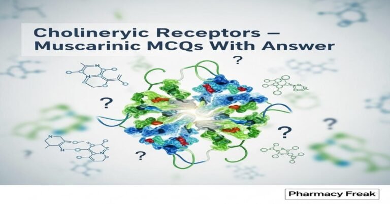 Cholinergic receptors – Muscarinic MCQs With Answer