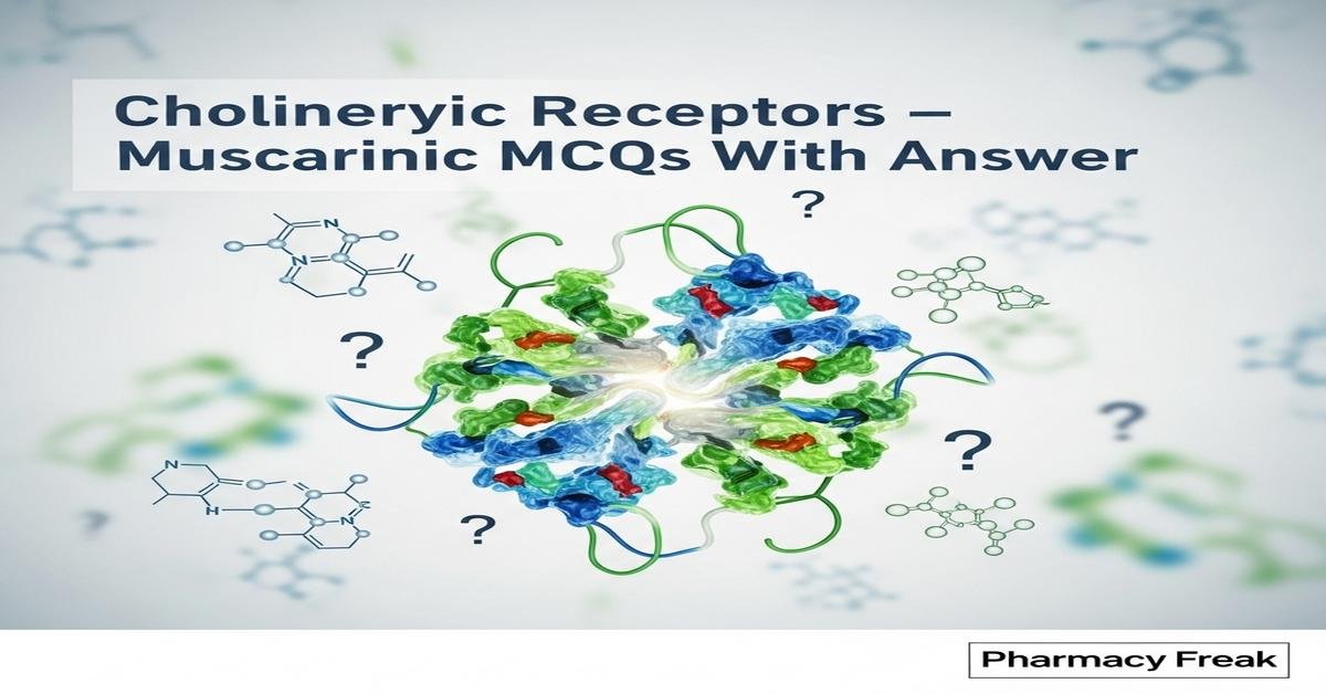 Cholinergic receptors – Muscarinic MCQs With Answer